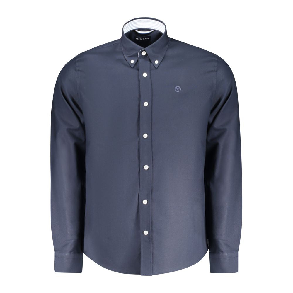 North Sails Blue Cotton Men Shirt | Regal Royce