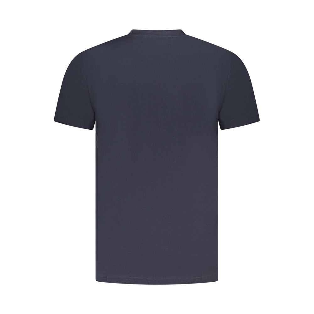 Cavalli Class Blue Cotton Men T-Shirt | Regal Royce
