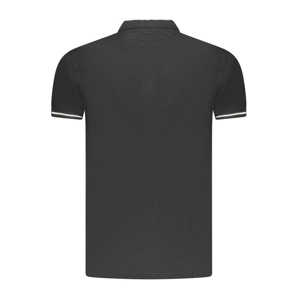 Cavalli Class Black Cotton Men Polo | Regal Royce