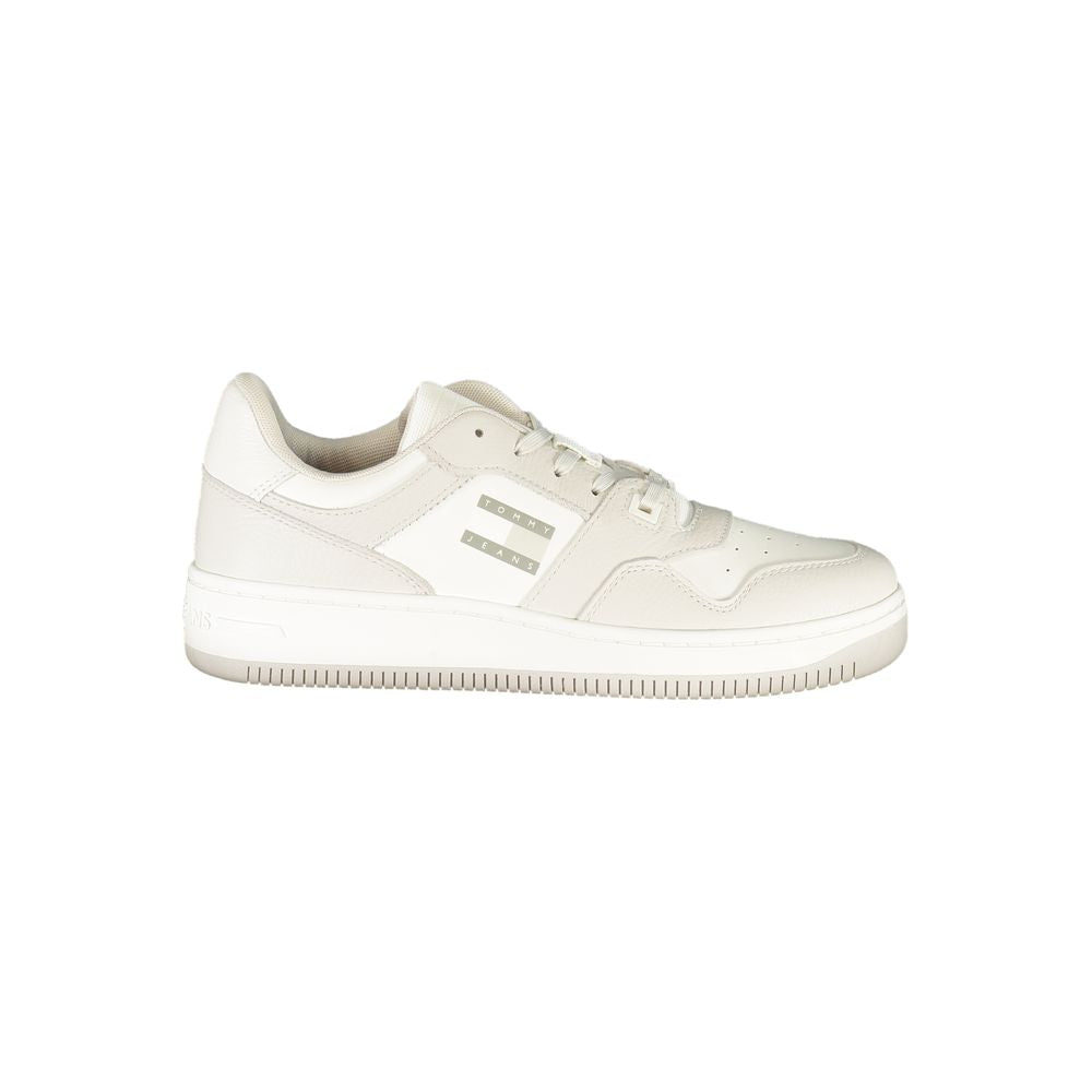 Tommy Hilfiger White Leather Men Sneaker | Regal Royce