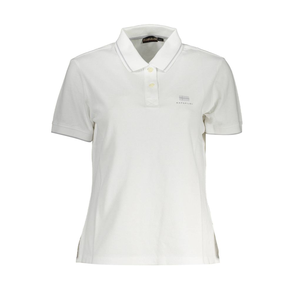 Napapijri Bianco Cotton Women Polo | Regal Royce