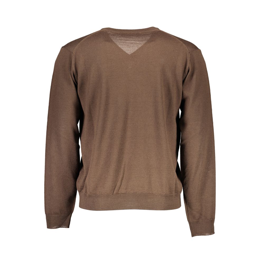 Romeo Gigli Marrone Lana Men Sweater | Regal Royce