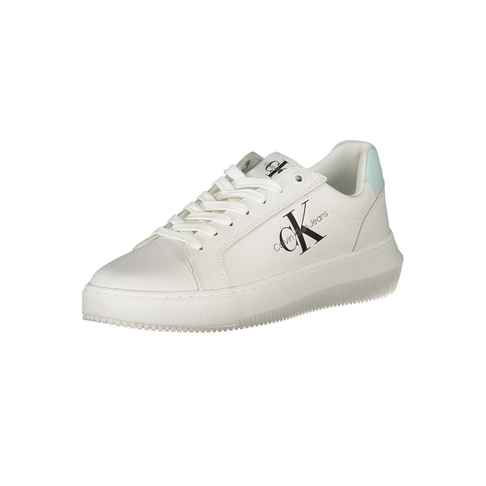 Calvin Klein White Recycled Polyester Women Sneaker | Regal Royce