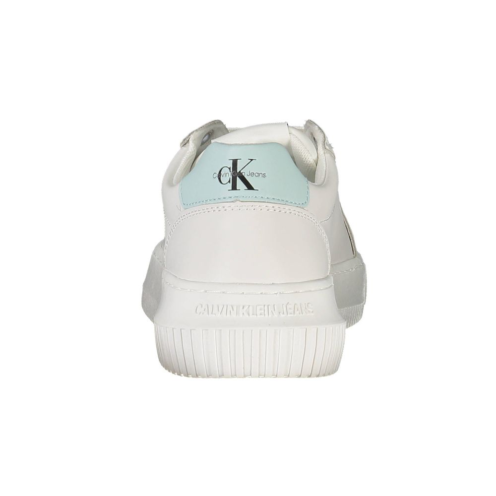 Calvin Klein White Recycled Polyester Women Sneaker | Regal Royce