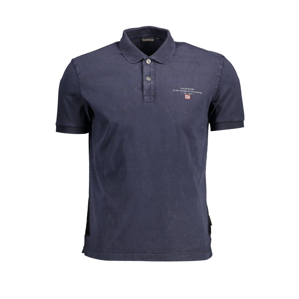 Napapijri Blu Cotton Men Polo | Regal Royce