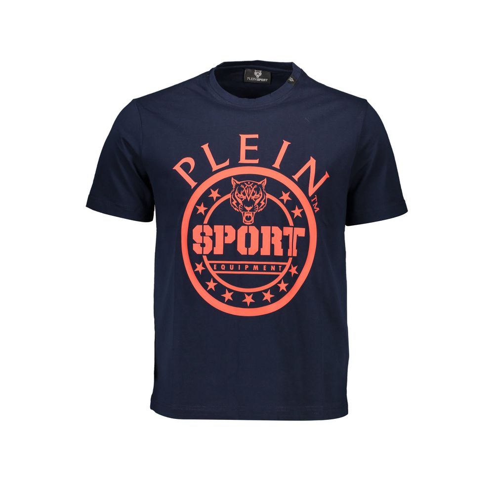 Plein Sport Blue Cotton Men's T-Shirt | Regal Royce