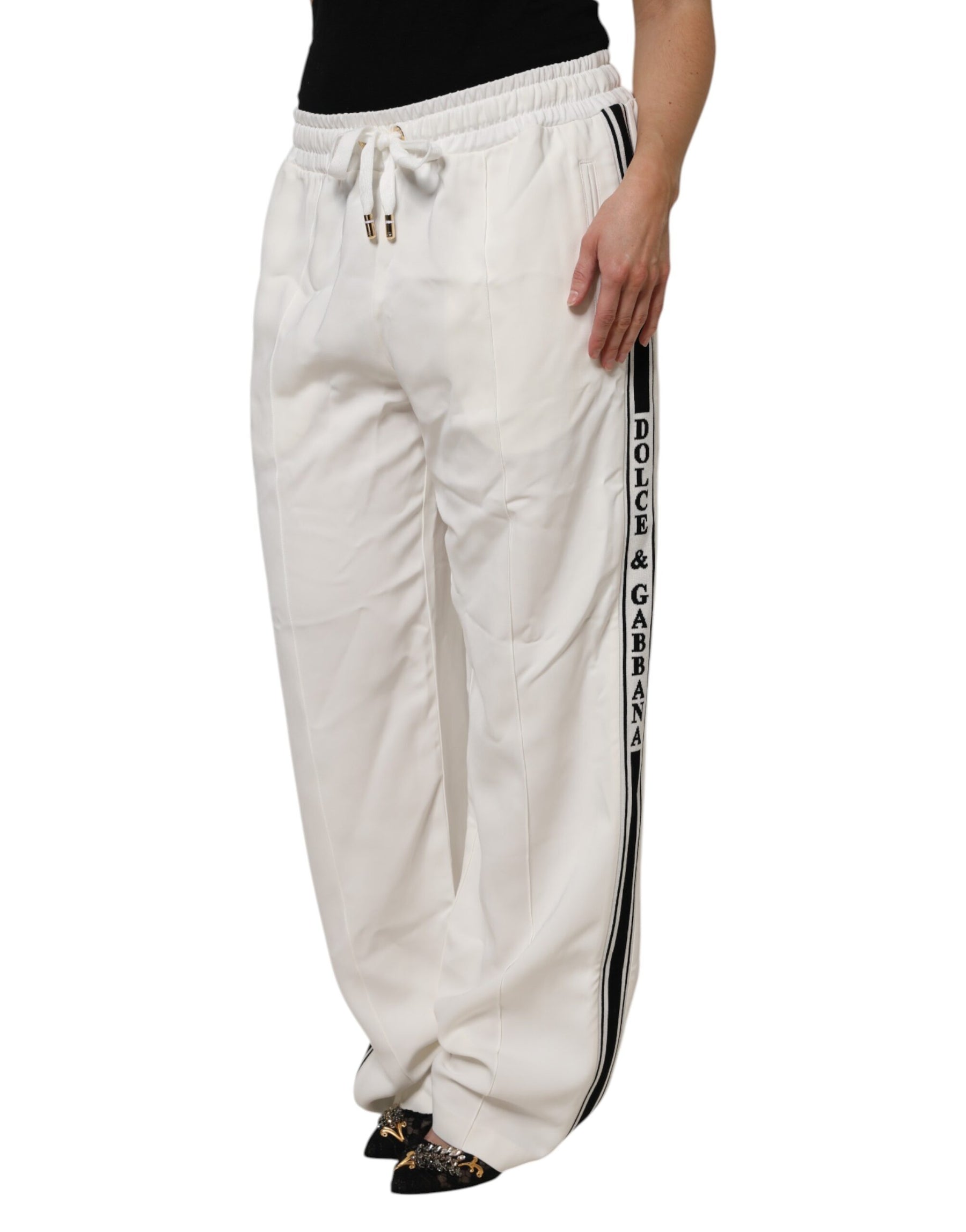 Dolce & Gabbana White Jogger Sweatpants Pants | Regal Royce