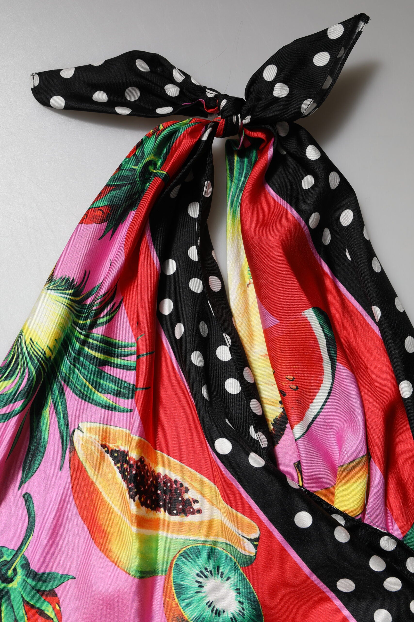 Dolce & Gabbana Multicolor Halter Party Evening Cropped Top | Regal Royce