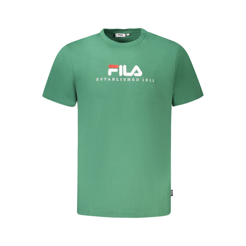 Fila Verde Cotton Unisex T-Shirt | Regal Royce