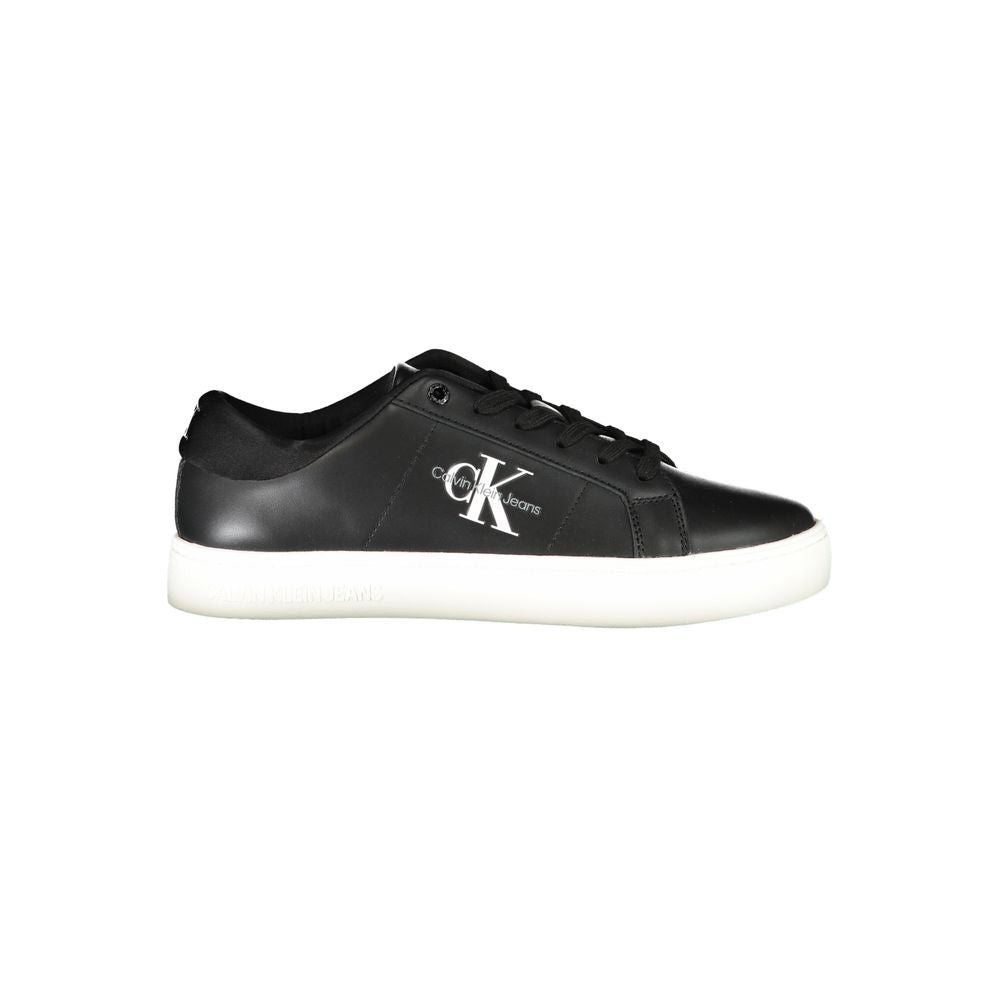 Calvin Klein Black Polyurethane Men's Sneaker | Regal Royce