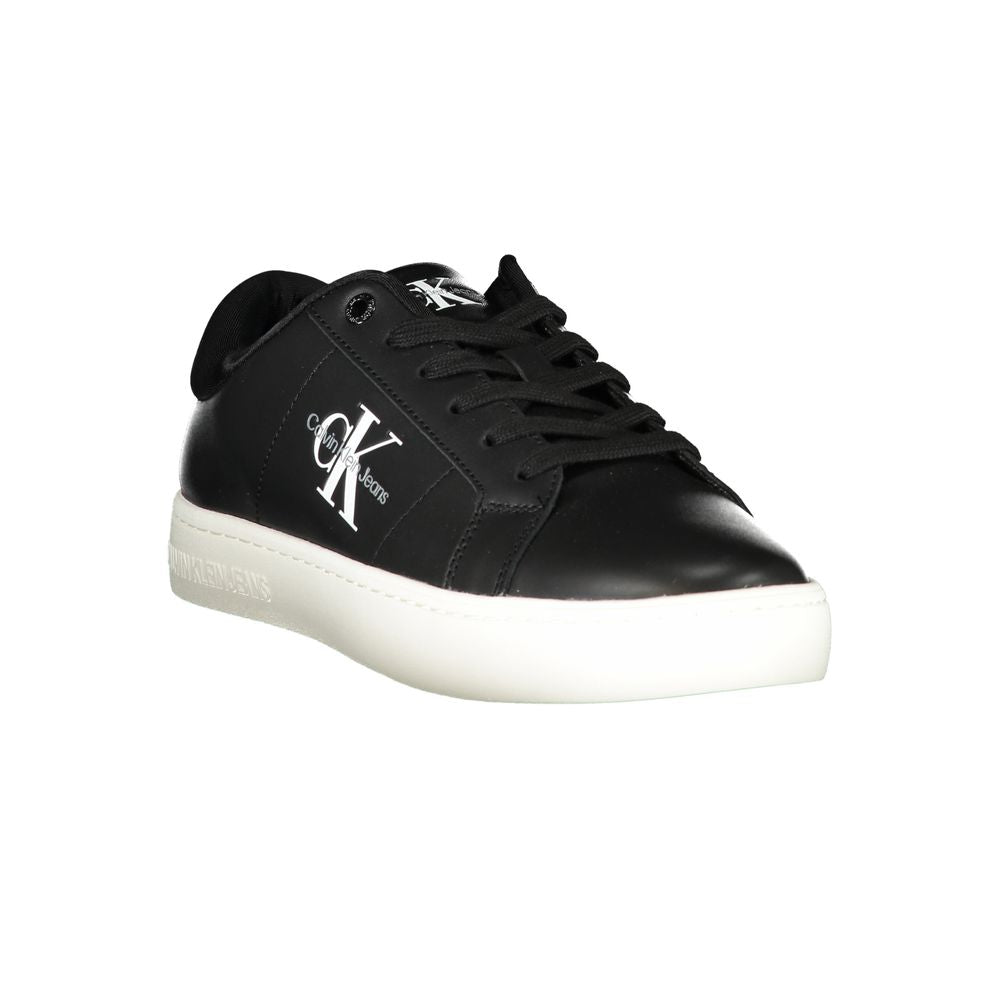 Calvin Klein Black Polyurethane Men's Sneaker | Regal Royce