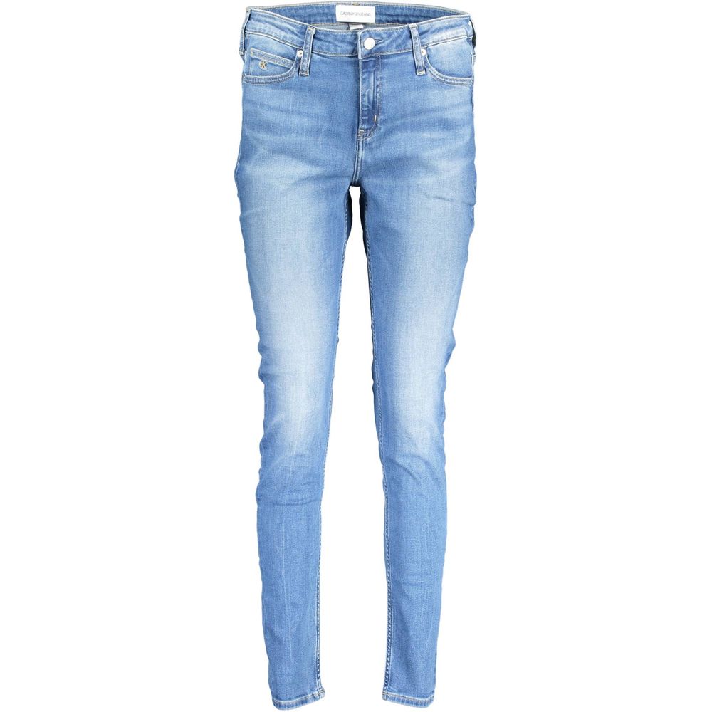 Calvin Klein Azzurro Cotton Women Jeans | Regal Royce