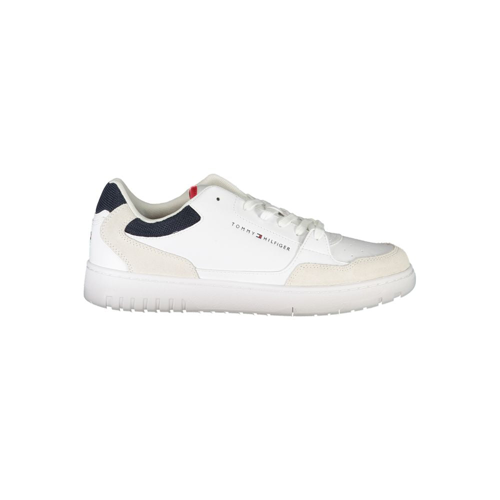 Tommy Hilfiger White Leather Men Sneaker | Regal Royce