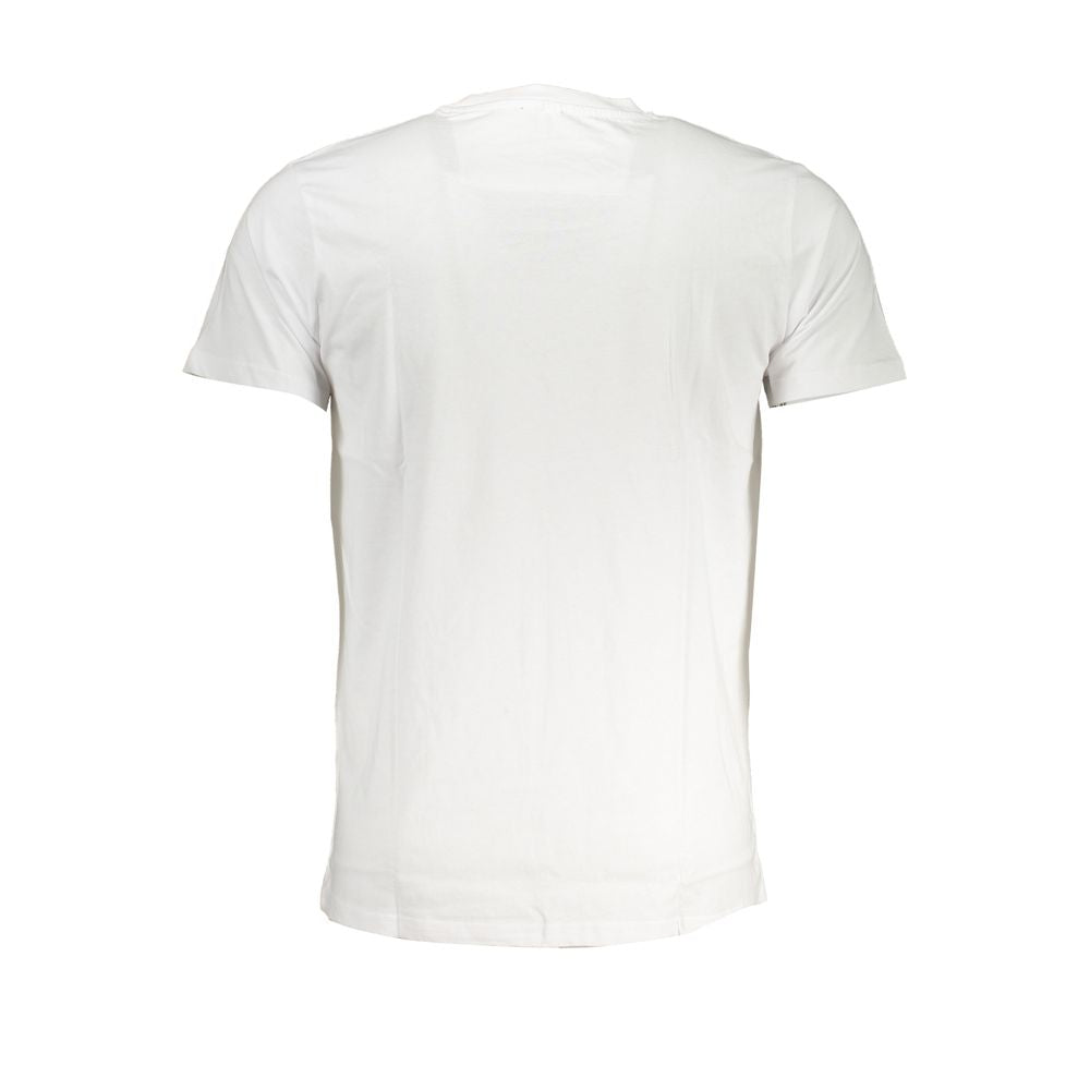 Cavalli Class Bianco Cotton Men T-Shirt | Regal Royce