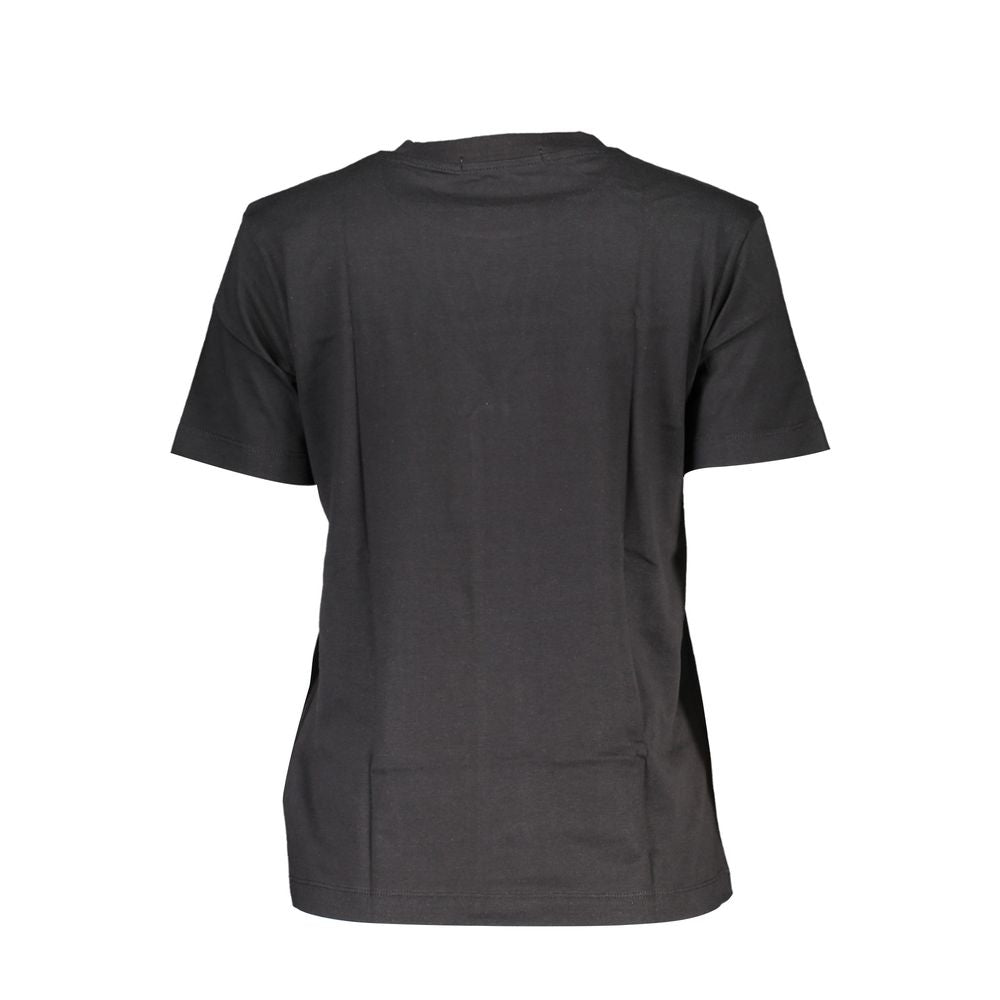 Calvin Klein Black Cotton Women T-Shirt | Regal Royce