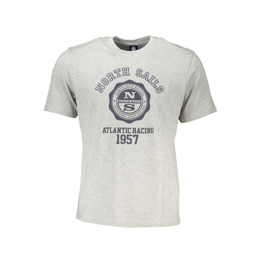 North Sails Grigio Cotton Men T-Shirt | Regal Royce