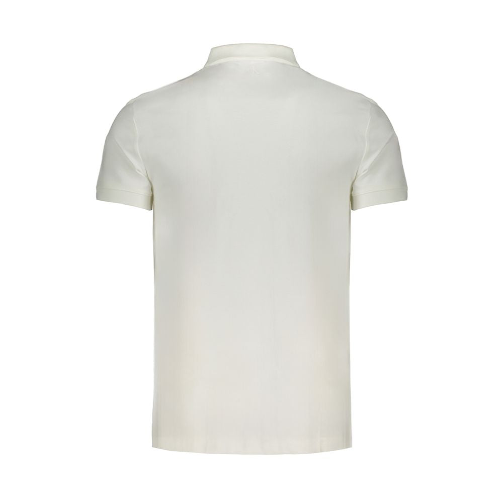 Calvin Klein White Cotton Mens Polo Shirt | Regal Royce