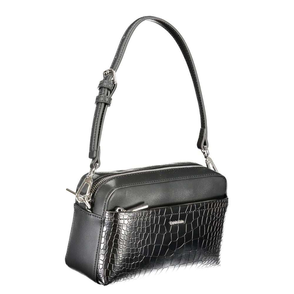 Calvin Klein Nero Poliuretano Donna Borsa | Regal Royce