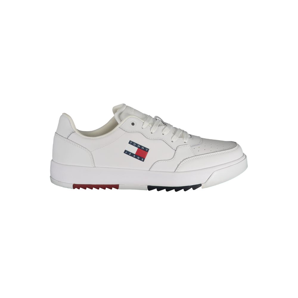 Tommy Hilfiger White Polyurethane Men's Sneaker | Regal Royce
