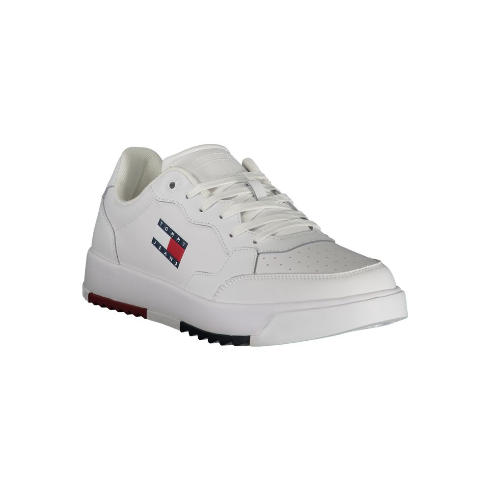 Tommy Hilfiger White Polyurethane Men's Sneaker | Regal Royce