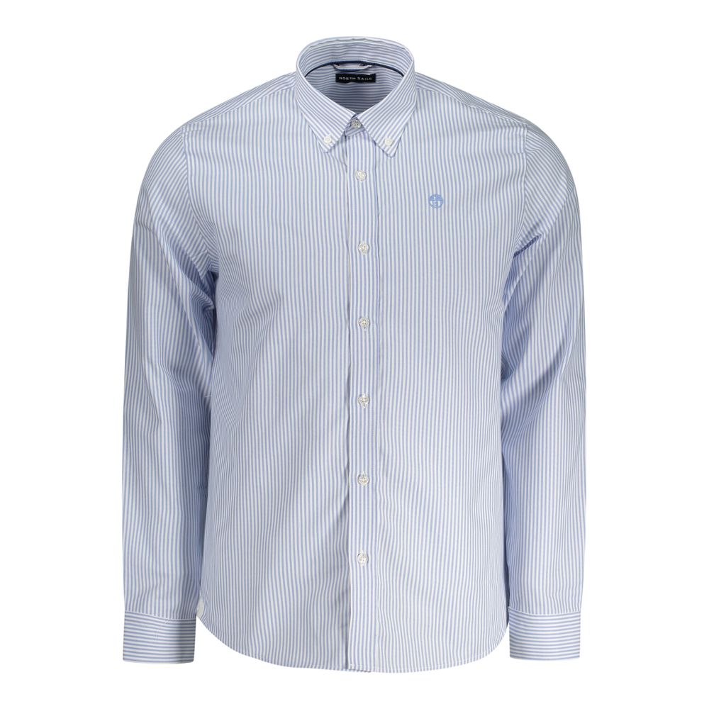 North Sails Light Blue Cotton Men Shirt | Regal Royce