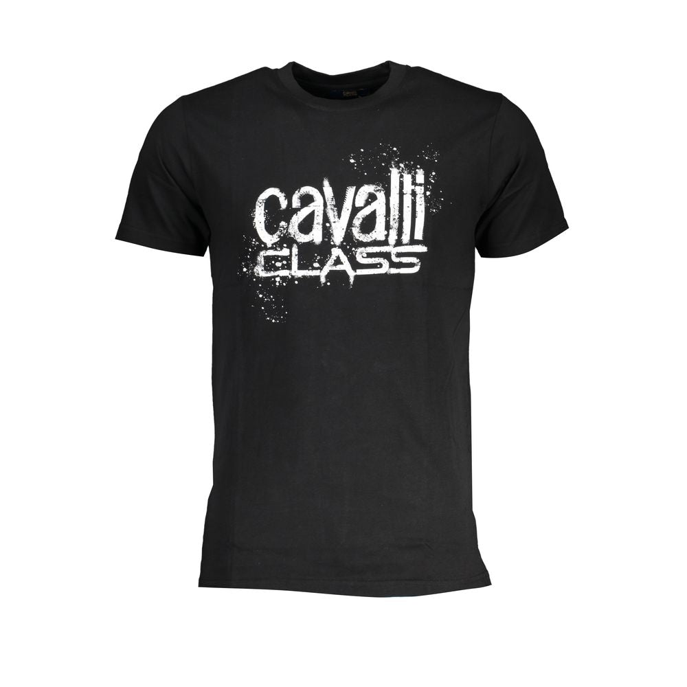 Cavalli Class Black Cotton Men's T-Shirt | Regal Royce