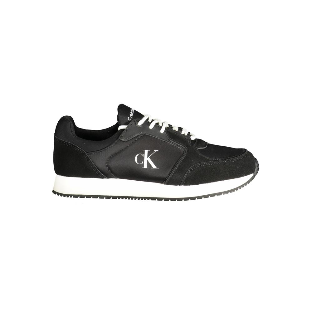 Calvin Klein Black Polyurethane Men's Sneaker | Regal Royce