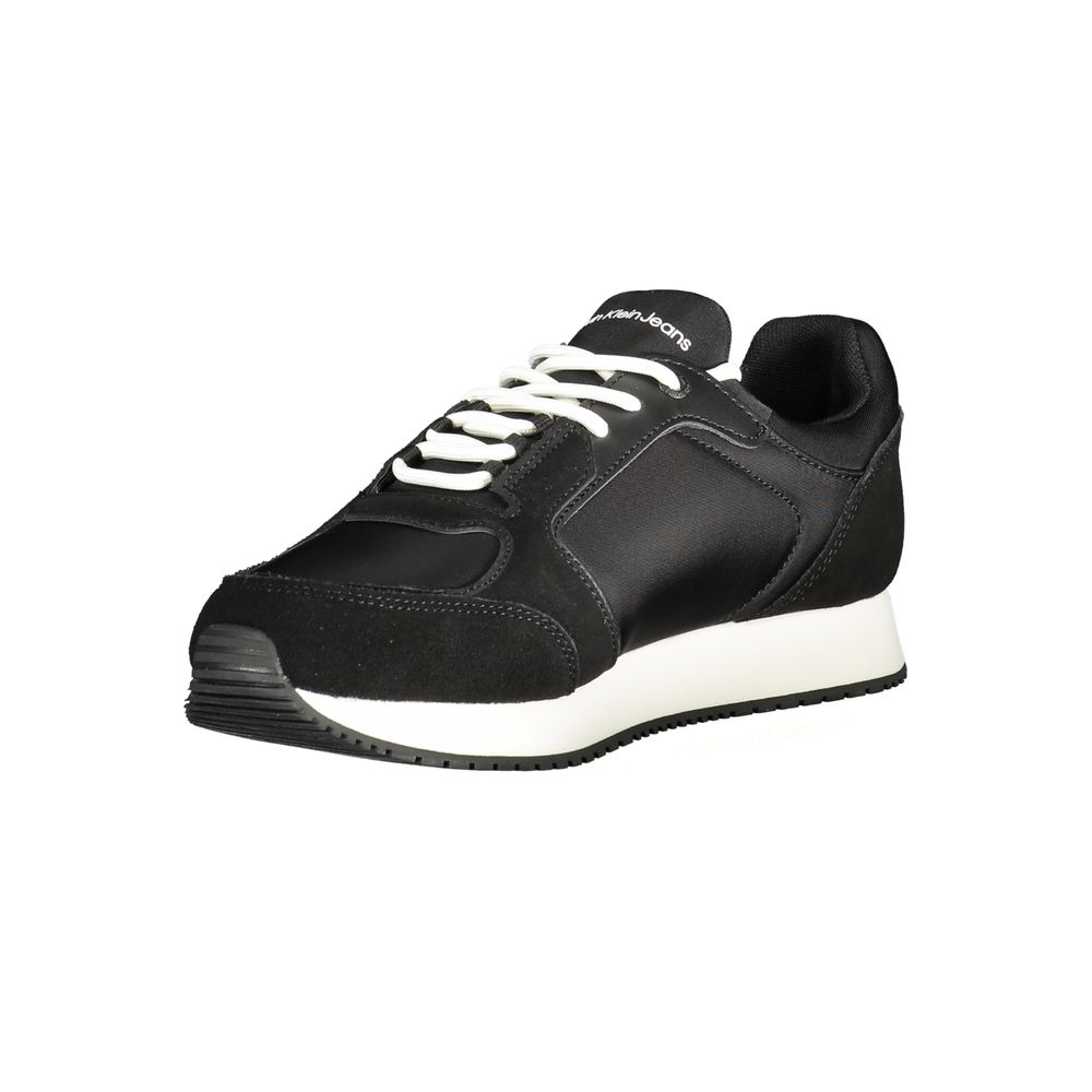 Calvin Klein Black Polyurethane Men's Sneaker | Regal Royce