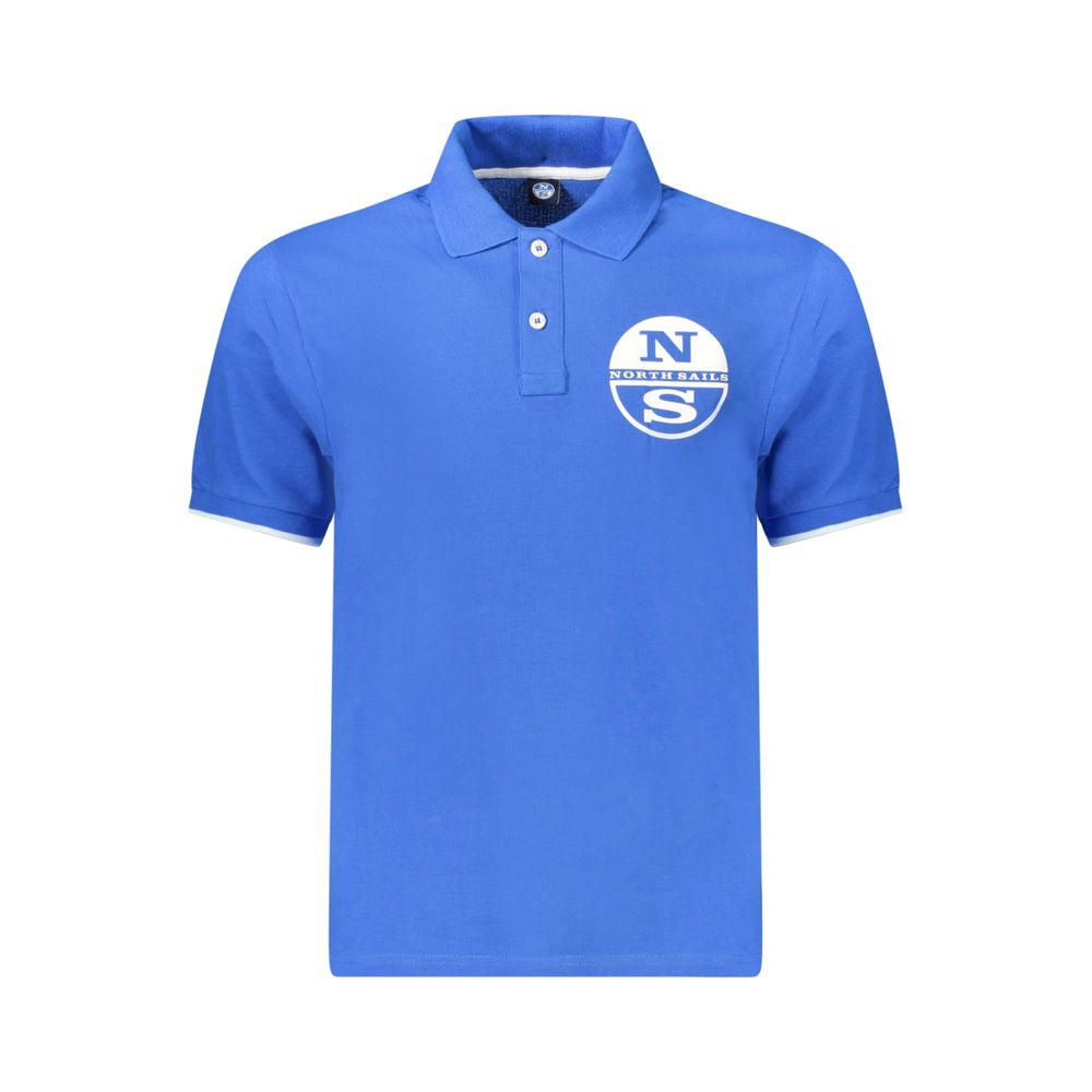 North Sails Blue Cotton Men Polo | Regal Royce