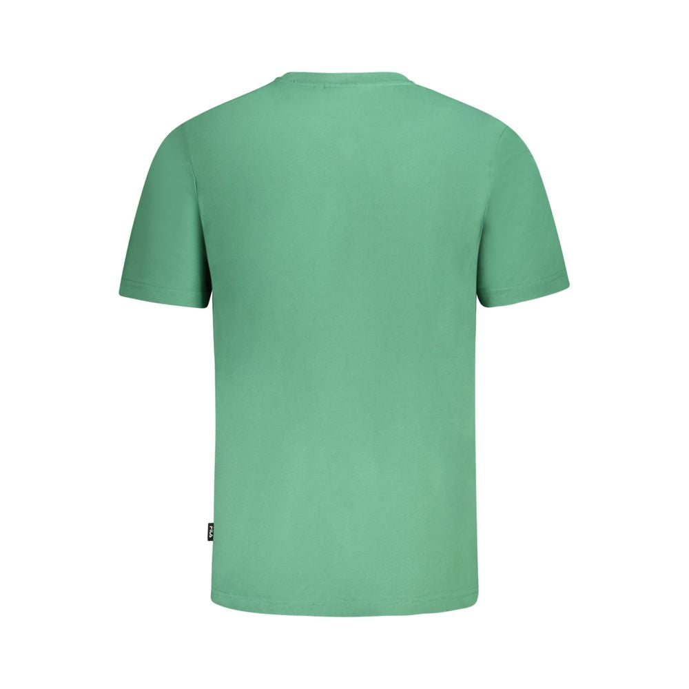 Fila Verde Cotton Men T-Shirt | Regal Royce
