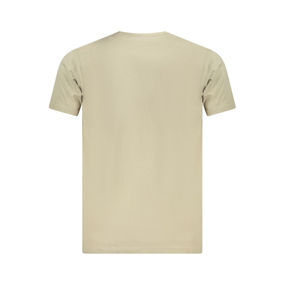 Vans Beige Cotton Men T-Shirt | Regal Royce