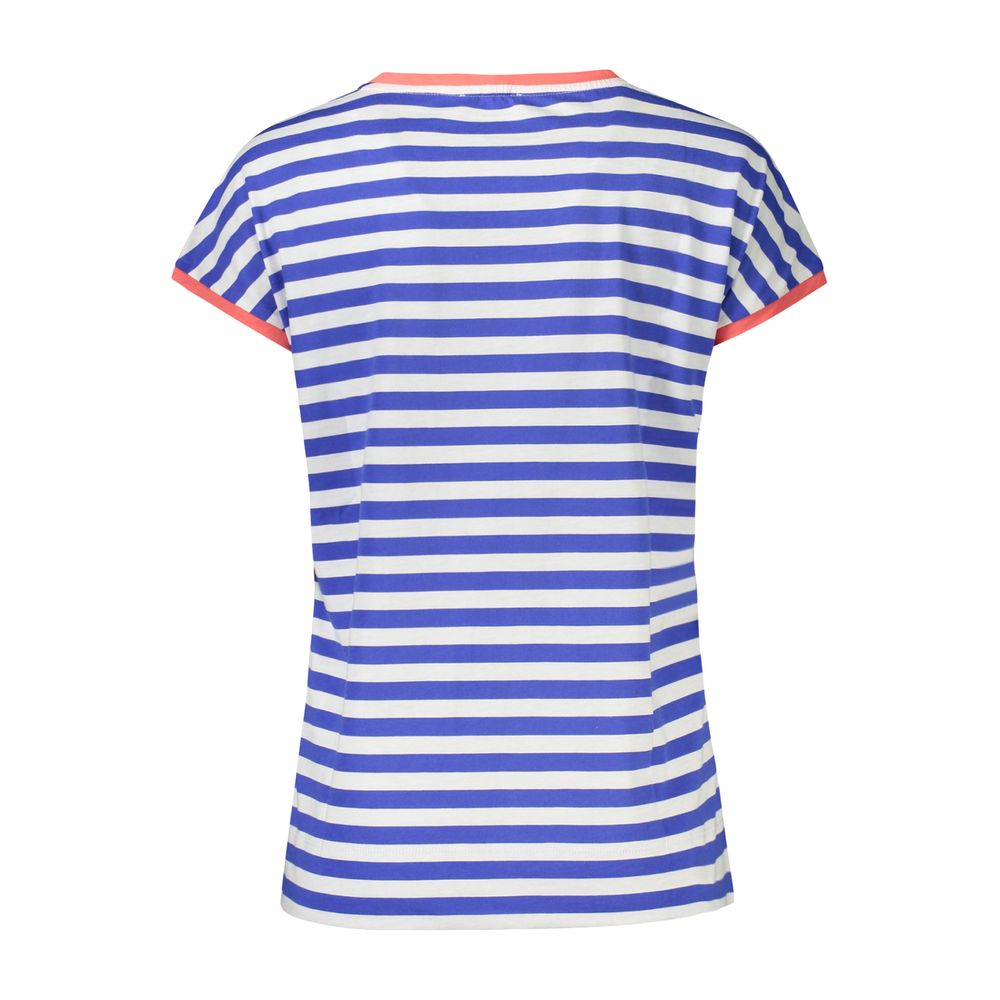 North Sails Blue Cotton Women T-Shirt | Regal Royce