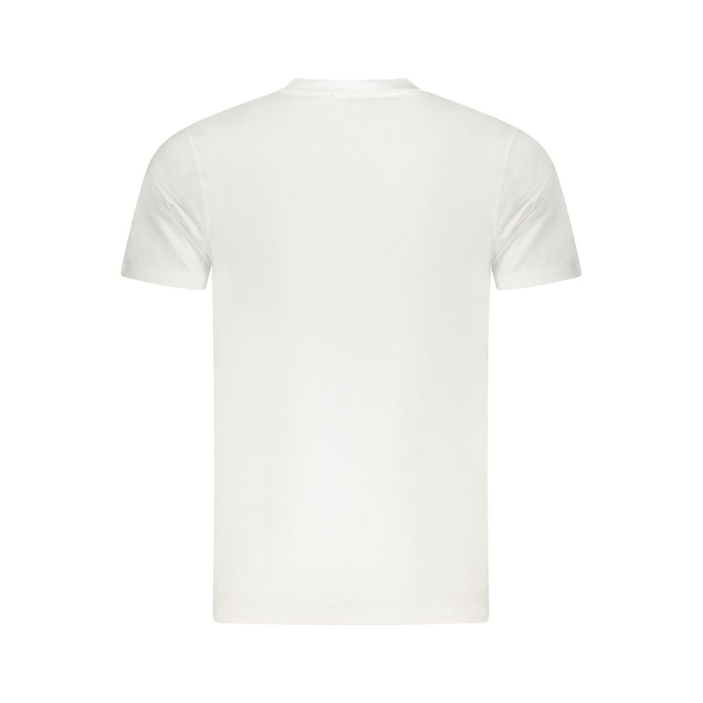 Cavalli Class Bianco Cotton Men T-Shirt | Regal Royce