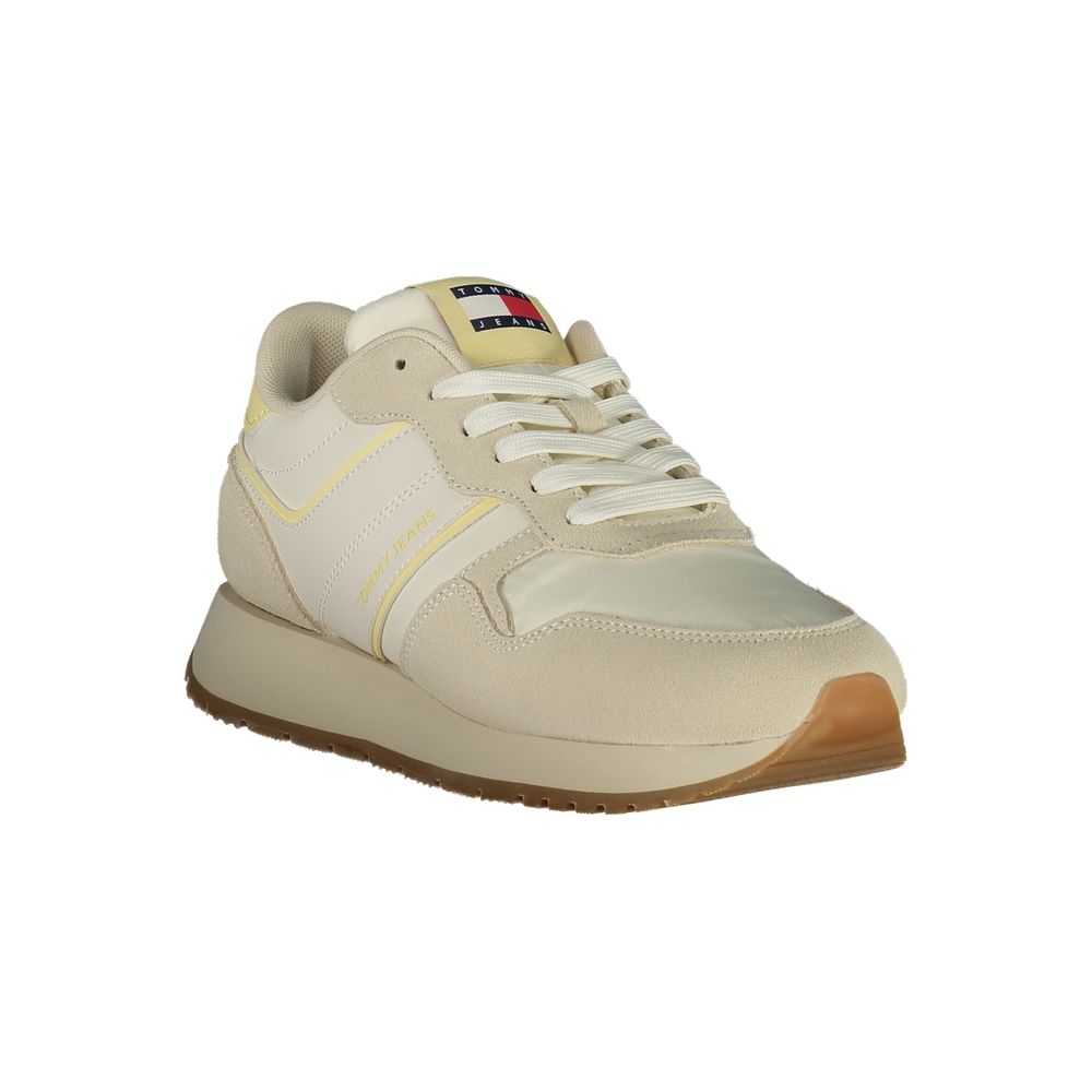 Tommy Hilfiger Beige Polyurethane Women Sneaker | Regal Royce