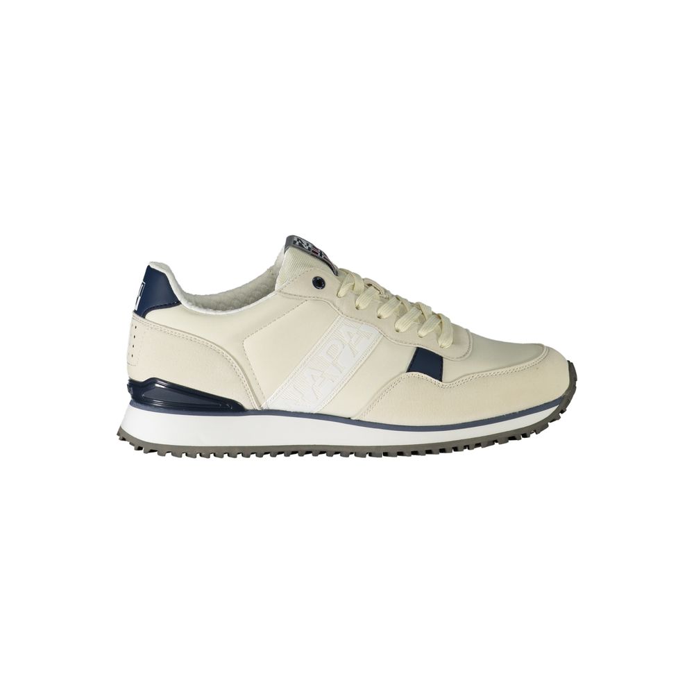Napapijri White Polyurethane Men Sneaker | Regal Royce