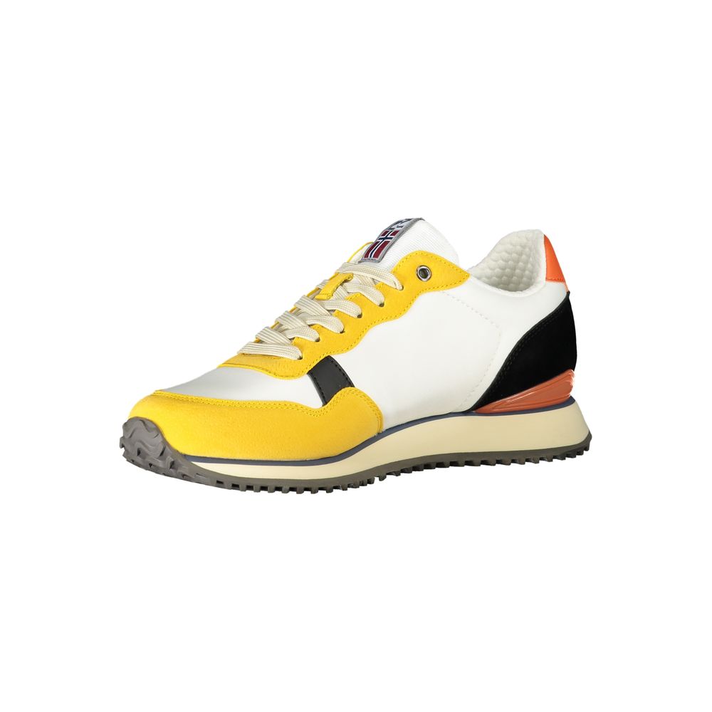 Napapijri Yellow Polyurethane Men Sneaker | Regal Royce