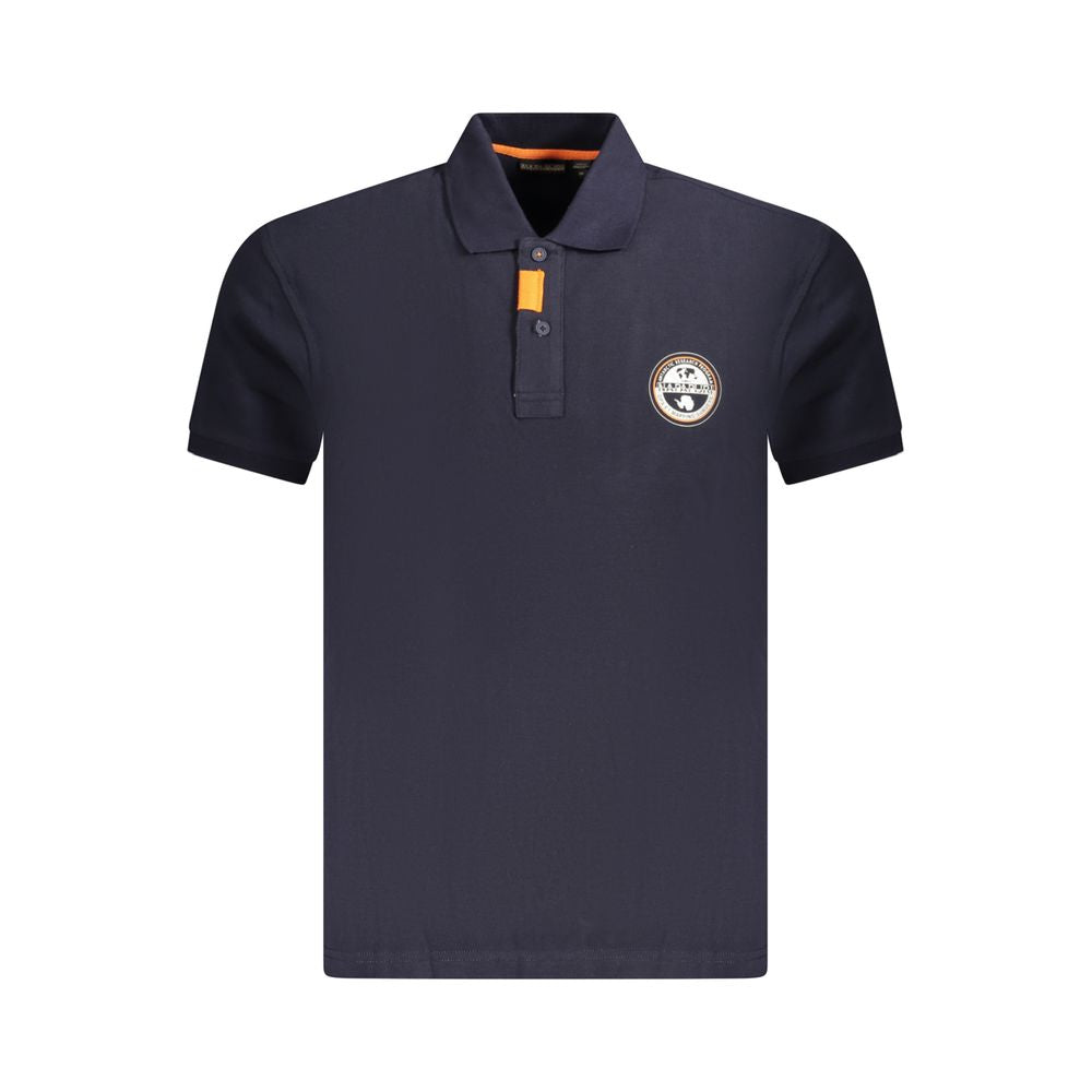 Napapijri Blu Cotton Men Polo | Regal Royce