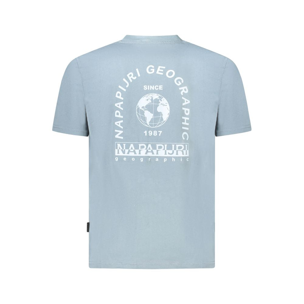 Napapijri Grigio Cotton Men T-Shirt | Regal Royce