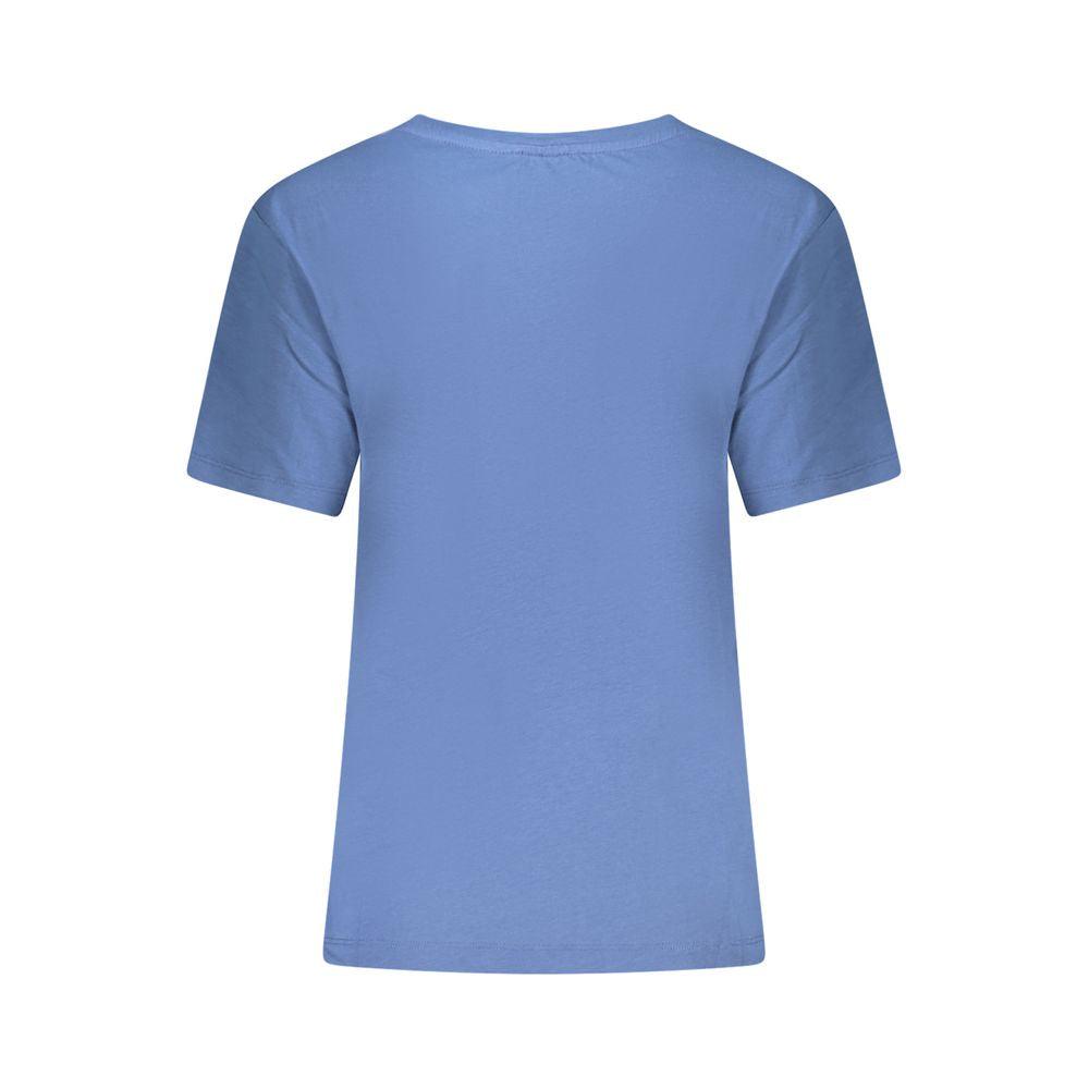 North Sails Blue Cotton Women T-Shirt | Regal Royce