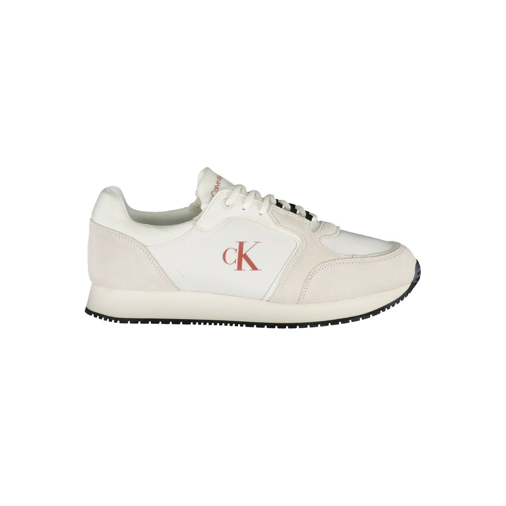 Calvin Klein White Leather Men Sneaker | Regal Royce
