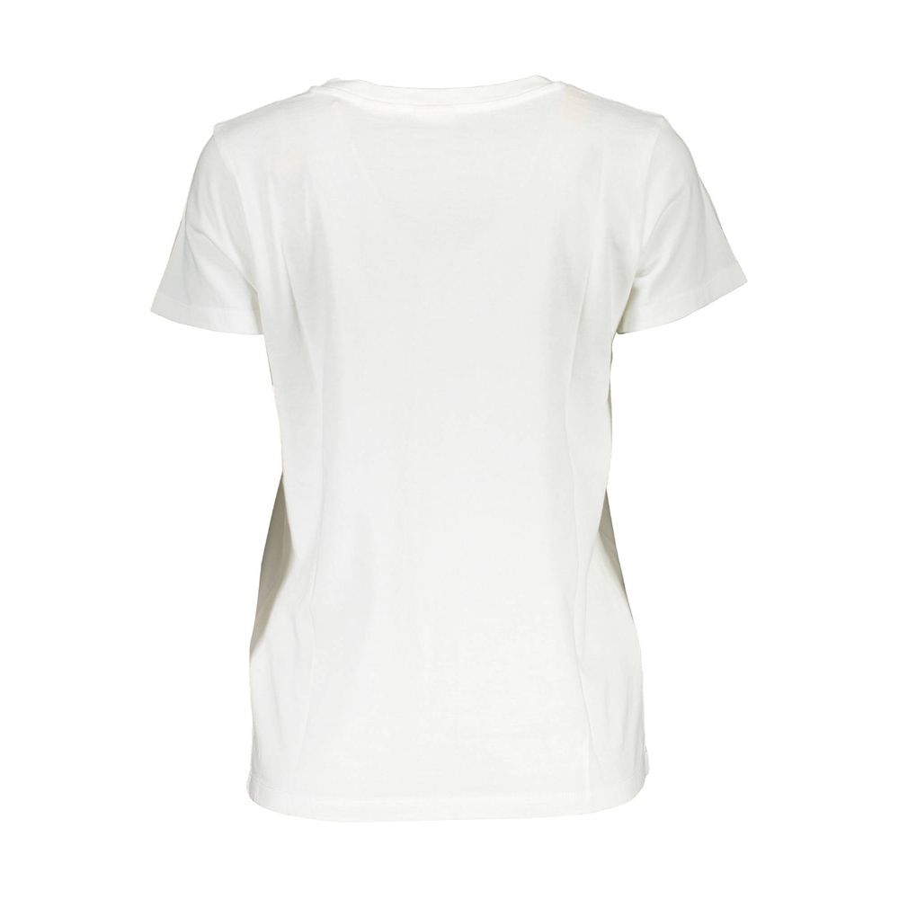 Levi's White Cotton Women T-Shirt | Regal Royce
