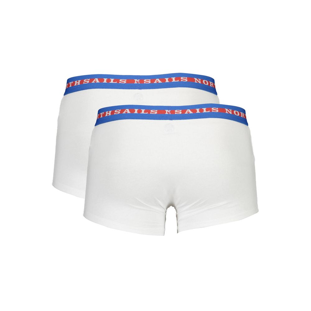 North Sails White Cotton Men's Boxer | Regal Royce