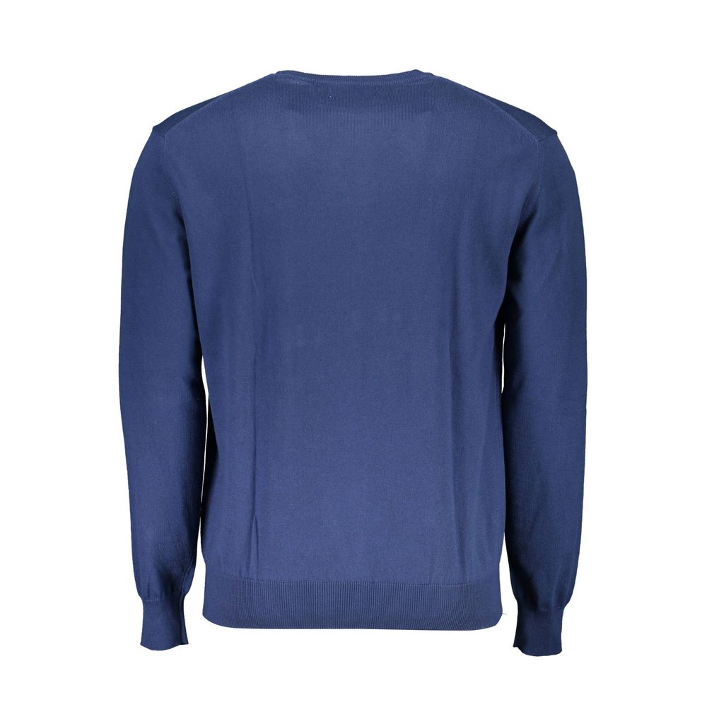 La Martina Blue Cotton Men's Sweater | Regal Royce