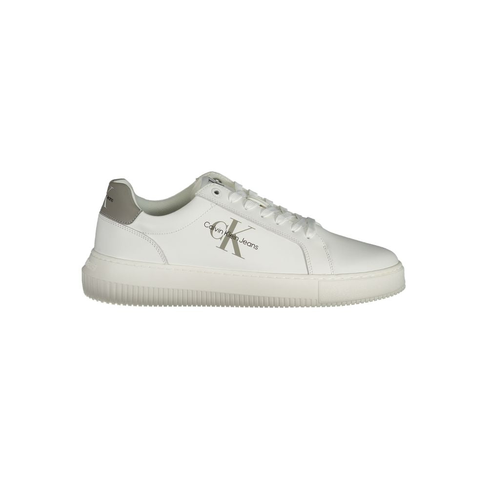 Calvin Klein White Leather Men's Sneaker | Regal Royce