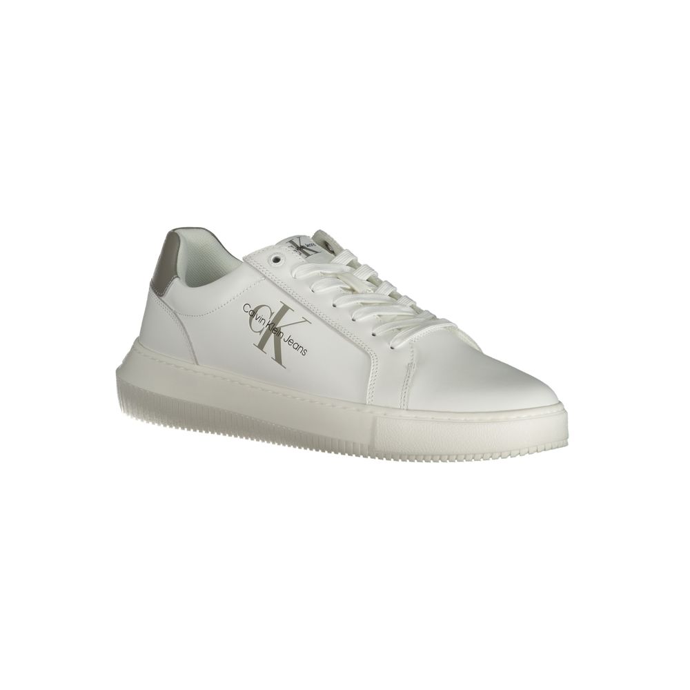 Calvin Klein White Leather Men's Sneaker | Regal Royce