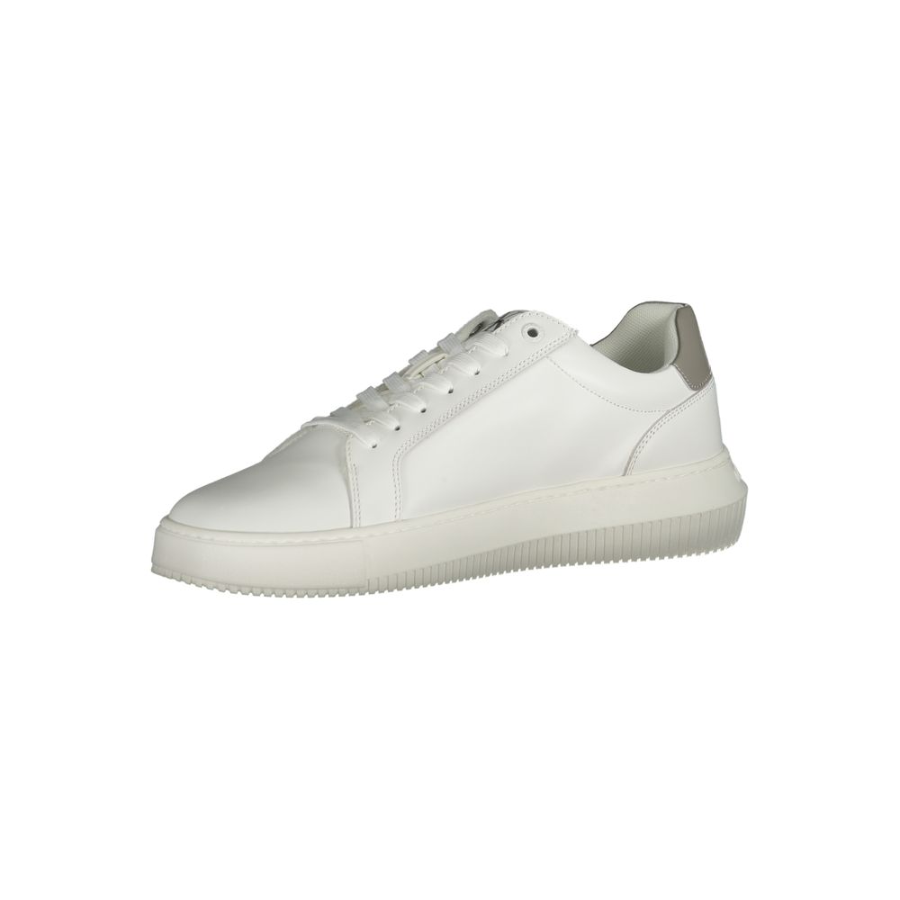 Calvin Klein White Leather Men's Sneaker | Regal Royce