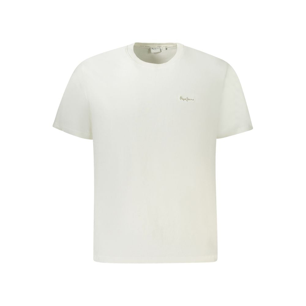 Pepe Jeans Bianco Cotton Men T-Shirt | Regal Royce