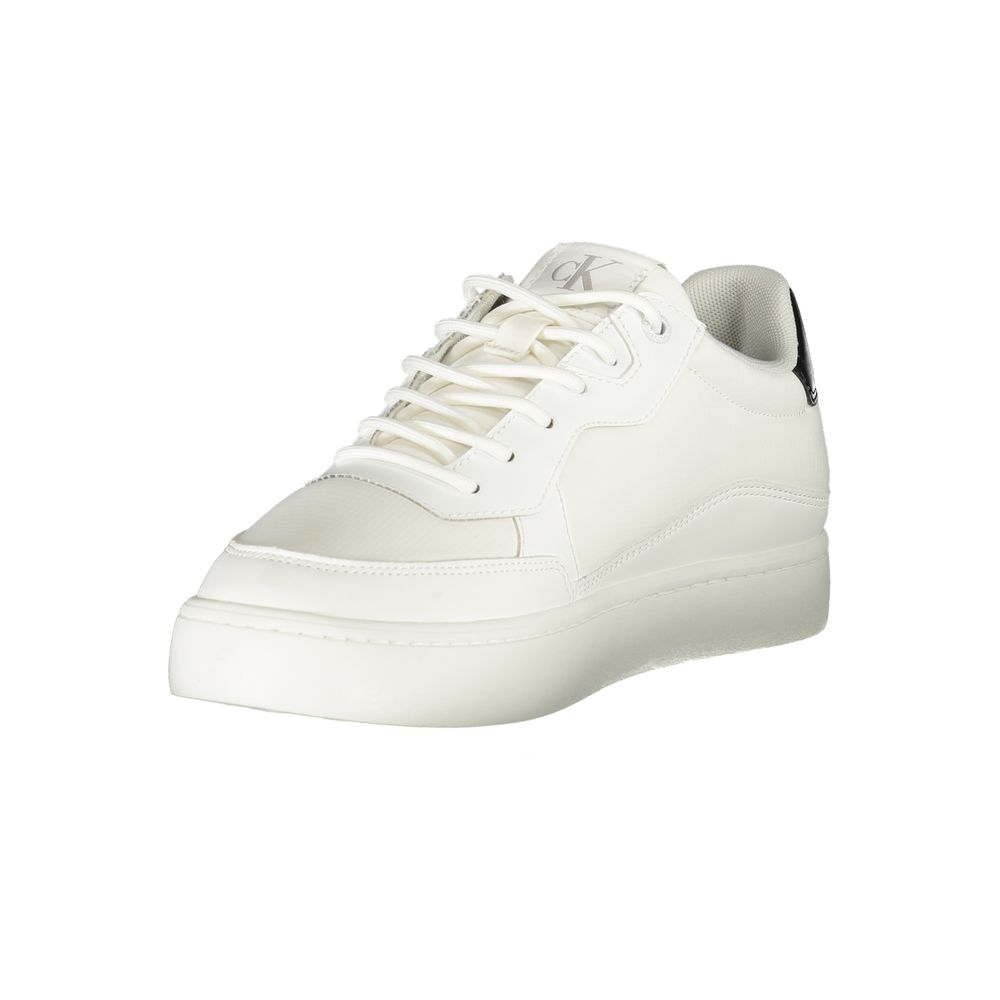 Calvin Klein Bianco Polyurethane Men Sneaker | Regal Royce