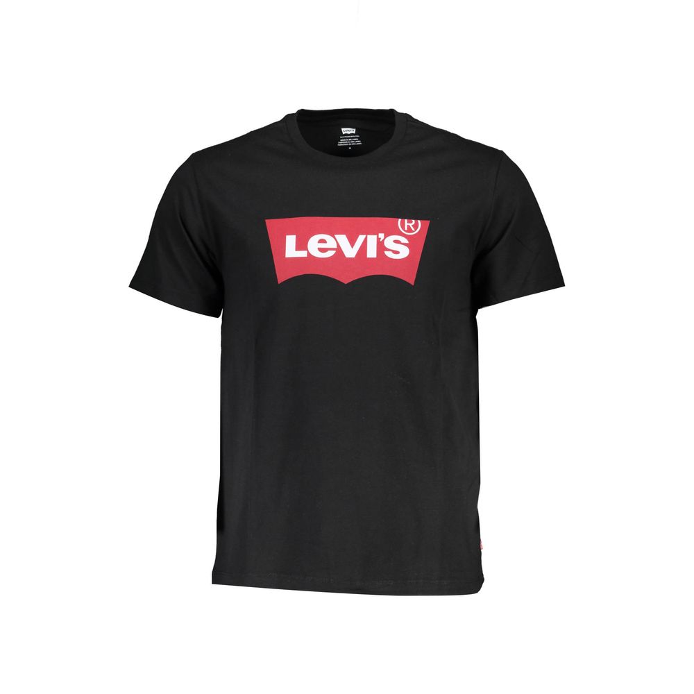 Levi's Black Cotton Men T-Shirt | Regal Royce