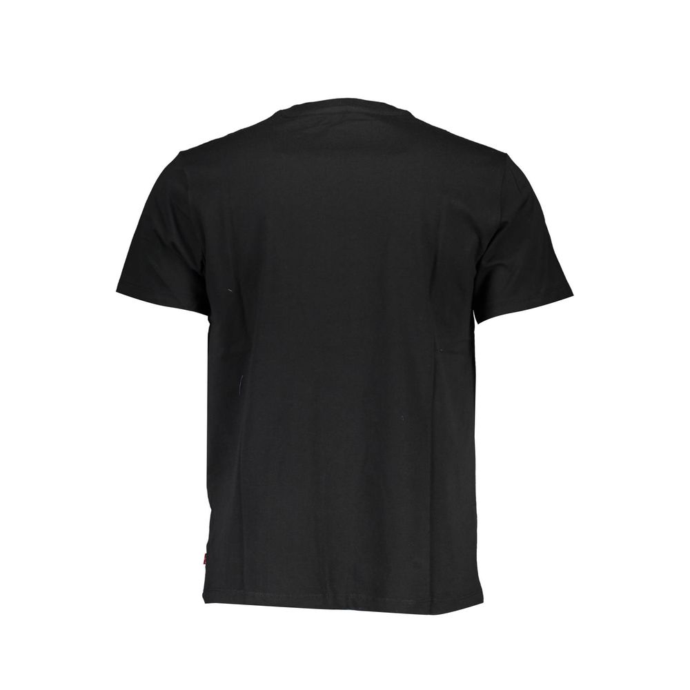 Levi's Black Cotton Men T-Shirt | Regal Royce